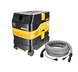 MIRKA DEXOS 1217 M AFC/aspirapolvere industriale, classe M, 17L, aspirapolvere a umido e a secco, pulizia automatica del filtro, tubo e manicotto da 4 m