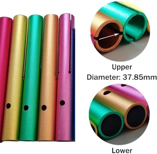 Aluminum Wah Wah Tubes 7-Piece Set with Mallets, Precise Tuned Percussion for Sound Therapy, Music Education & Performance