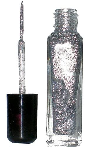 8ml Fineliner, Nailartliner Silber Glitter. In Glasflasche. Auf Nagellack Basis made in Germany Cover