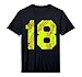 Vintage Softball 18 Jersey Number Performance T-Shirt