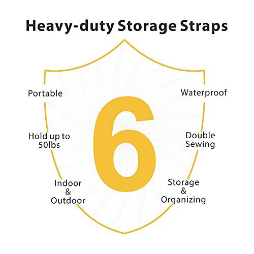 LuBanSir Protable Extension Cord Organizer, Heavy-Duty Storage Straps with Carrying Handle fit Extension Cord, Water Hoses, Cable Storage and Organization (2" x 17")