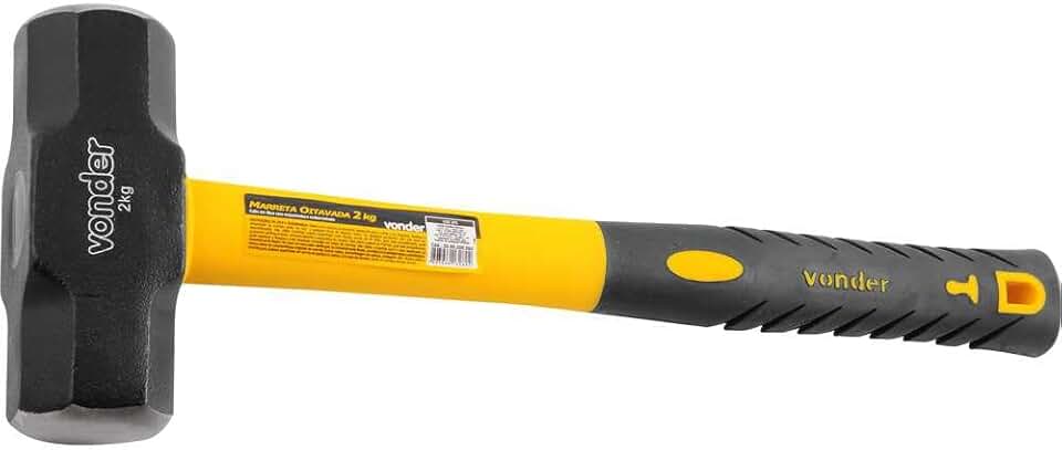 Marreta Oitavada Com Cabo De Fibra Vonder 2 Kg