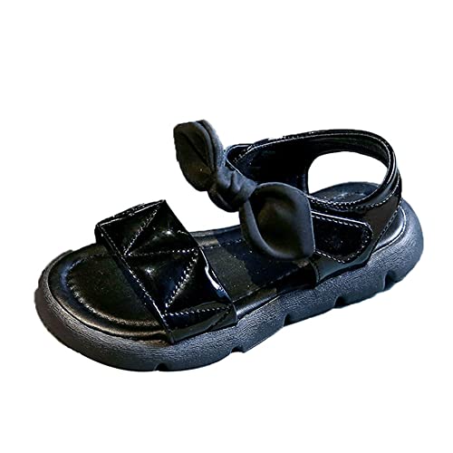 Image of BININBOX Toddler Little Big Kids Baby Girls Sandals Summer Bling Bowknot Princess Dress Beach Sandal Shoes Open-Toe Soft Sole Anti-Slip Flat