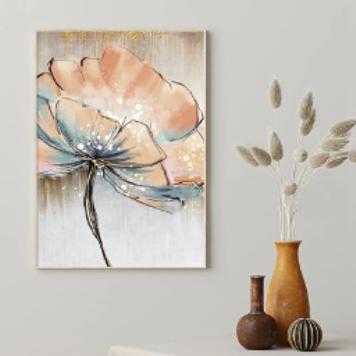 Image murale pour salon moderne réglant le manque de style avec toile 50x70cm