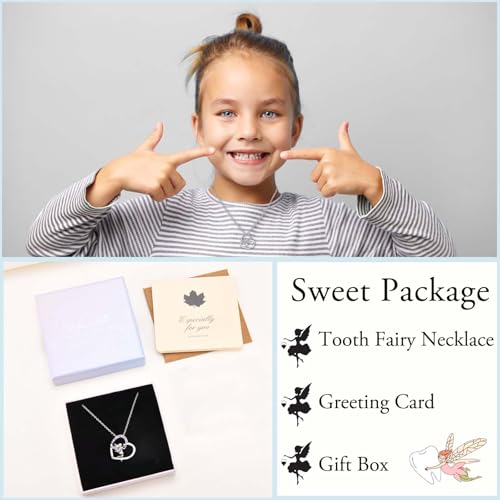 Tooth Fairy Gifts for Girls Necklace Jewelry Daughter Granddaughter Niece Little Sister4