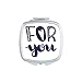 For You Cute Quote Handwrite Style Mirror Square Portable Hand Pocket Makeup