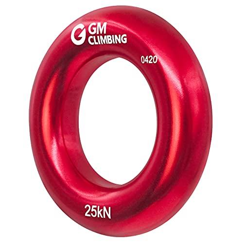 Gm Climbing Small Aluminum Climbing Rappel Ring For Rock Climbing Arborist Rescue Slackline Hammock Red Pack Of 2 #TOP2