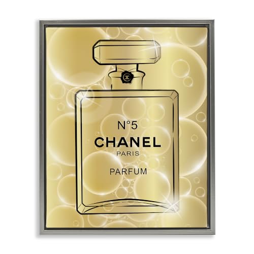 Glam Perfume Bubbles Fashion, 25 x 31 Inch Canvas in Floater Frame