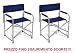 Produktbild Beaver Brands Klappsessel Regista Modell Prima aus Aluminium und Stoff aus Textilen Blau  ideal für Camping  Angebot für 2 Stück !!