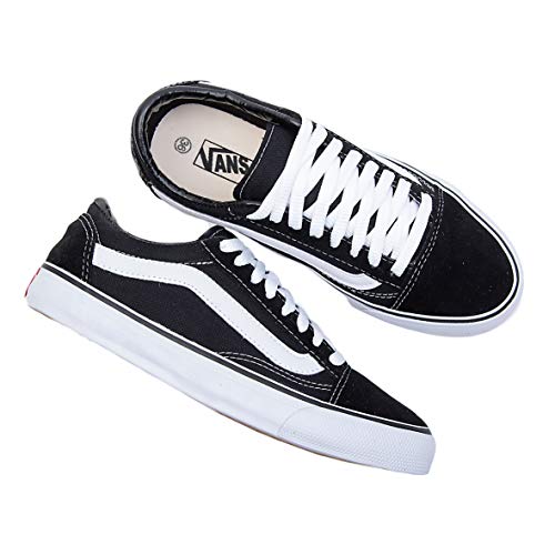 TENIS VANS UNISSEX (36, PRETO -BRANCO)