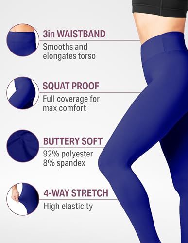 Image of SATINA High Waisted Leggings for Women - Comfortable and Stretchy in Versatile Sizes and Colors