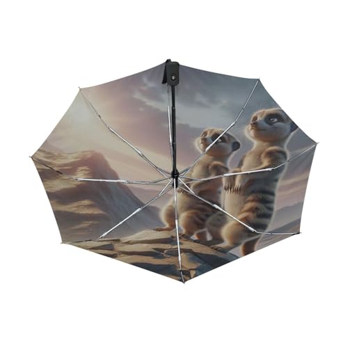 Parapluie compact automatique taille unique GAIREG suricates