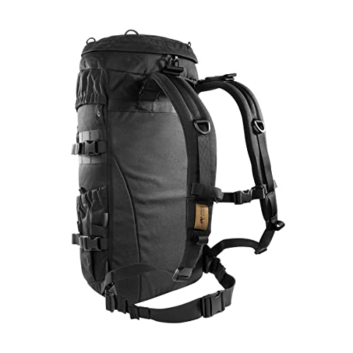 Tasmanian Tiger TT Mil OPS Pack 30, plecak wojskowy, plecak do wędrówek kompatybilny z systemem Molle, 30 litrów, dla mężczyzn, na outdoor, wdrogi, bushcraft, trekking, czarny, 58 x 30 x 16 cm