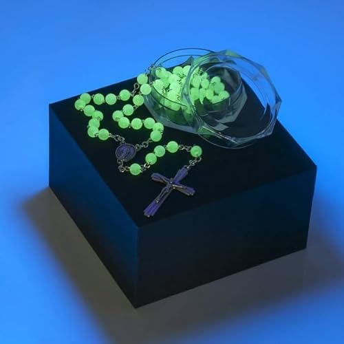 Terço Verde Luminoso Fluorescente Nossa Senhora Das Graças