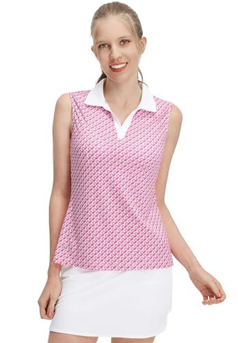 M MAELREG Womens Golf Shirt Collared Stretch Polo Moisture Wicking Soft Fabric for Tennis Women Golf Polo Shirts — view 5