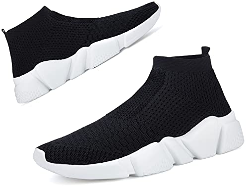 Santiro Women Slip on Sneakers Lightweight Knit Walking Casual Running Athletic Shoes