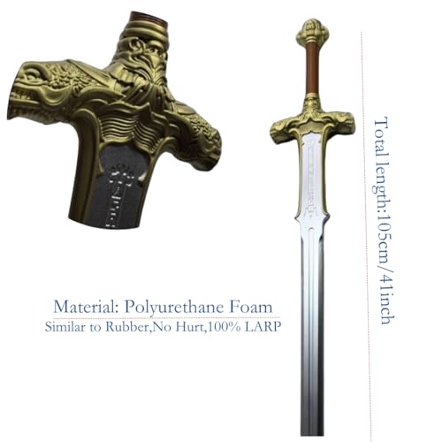 damdos Halloween Prop Cosplay Sword,42\ Golden Sword Cosplay Prop Costume Cool Lapp Xmas Birthdays Gifts