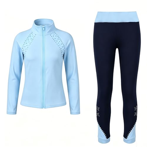 JoyCan Figure Skating Training Pants Jackets Fleece Thermal Set