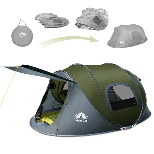 Night Cat 2-Person Waterproof Pop-Up Camping Tent