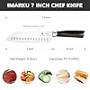 imarku Chef Knife 7 Inch Kitchen Knife Ultra Sharp Santoku Knife - High Carbon Japanese Chefs Knife, Kitchen Gadgets 2025, Apartment Essentials, Birthday Gifts for Him Her, Best Gifts for Women Men #1
