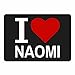 Produktbild Mousepad Classic I Love Naomi schwarz