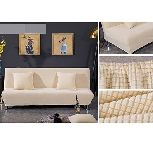 Housse de canapé extensible sans accoudoirs finitions soignées imprimé W6 - 8