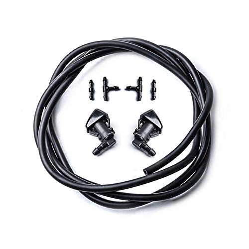 Front Windshielf Washer Nozzle Compatible with Hose Kits for 2008-2012 Liberty 2006-2010 Commander 2007-2011 Dodge Nitro Spray Replacement 55157319AA, 4806312AA
