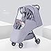 Stroller Rain Cover & Mosquito Net,Weather Shield Accessories - Protect from Rain Wind Snow Dust Insects Water Proof Ventilate Clear-Breathable Bug Shield for Baby Stroller by Vanshchan1