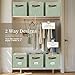 DECOMOMO Storage Bins, Cube Storage Bin with Labels, Fabric Storage Cubes for Shelves (10.5