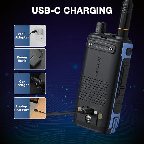 BAOFENG UV-7B Handheld Ham Radio, Chirp & Wireless APP Programmable, UV FM Aviation NOAA Receiver, 1000 CHs 10 Zones, USB-C Port, Channel Copy, SOS Strobe, with Speaker Mic & Extra High Gain ANT by BAOFENG - Used condition - Image 8