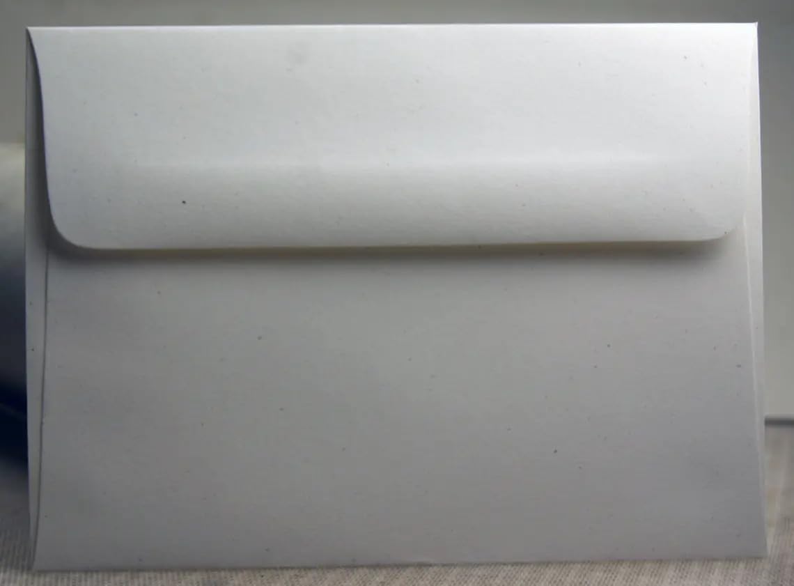 Of The Earth Handmade Paper - Wildflower Seed Handmade Folding Card - Thank You Variations - Blank Inside - 3.5" x 5" - Set of 10 w/Recycled Envelope (Mountains of Thanks)