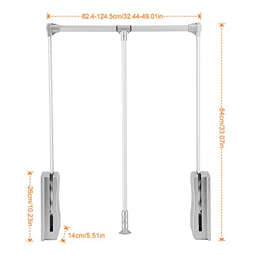 Ejoyous Adjustable Pull Down Closet Rod #TOP29