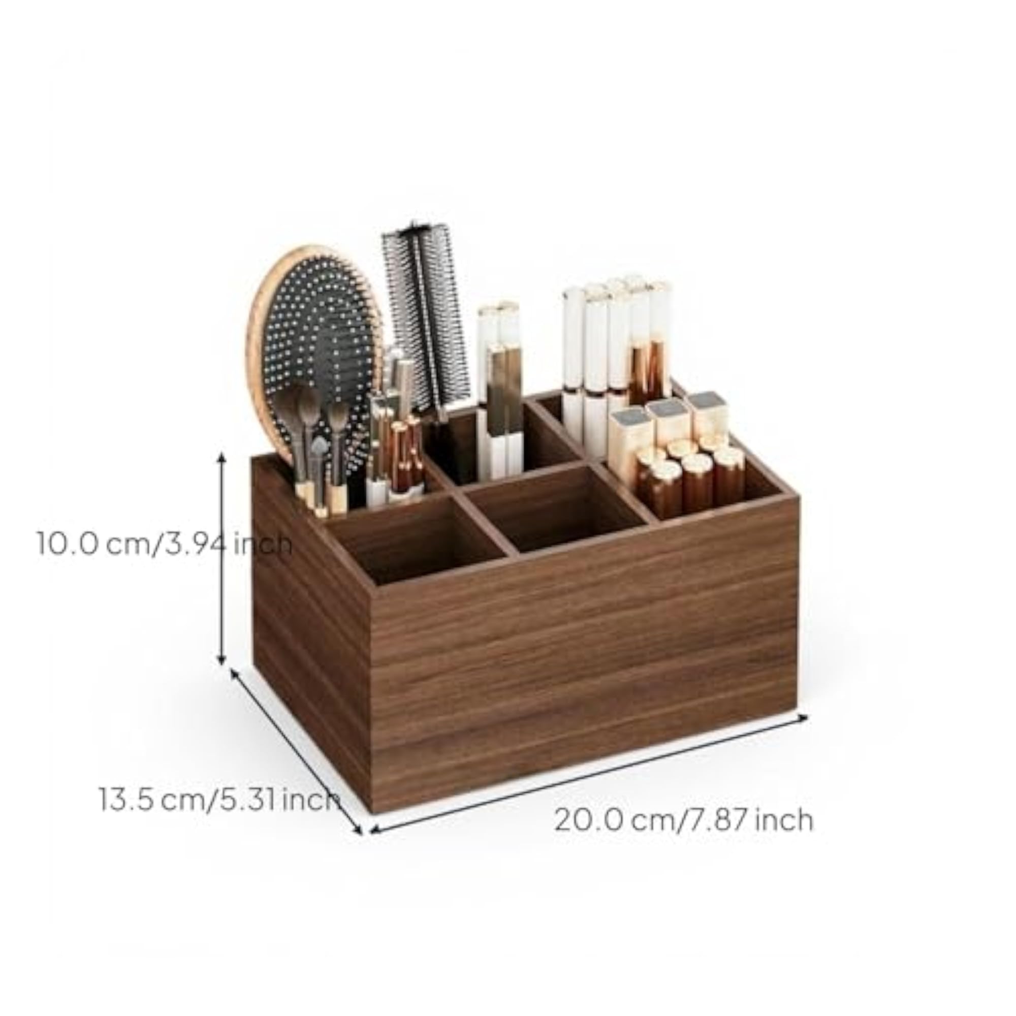 Makeup Brush Organizer, Rotating Cosmetic Storage Box