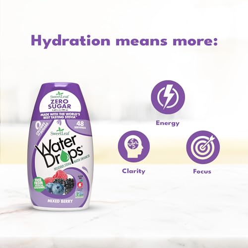 image for SweetLeaf Water Drops, Mixed Berry – Sugar-Free Water Enhancer Drops