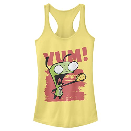 Nickelodeon Invader Zim YUM! Gir Eating Taco Junior's Racerback Tank Top by Nickelodeon - Used condition - US$5.34