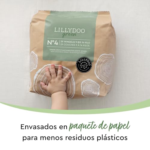 Miniatura 4 de Pañales Lillydoo Green Con Un Impacto Ambiental Reducido, Talla 4 9-14 Kg , 145 Unidades
