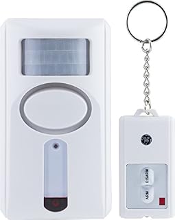 GE Personal Security Motion Sensing Alarm with Keychain Remote, 120dB Siren, Easy to