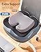 HUANUO Office Seat Cushion for Tailbone Support, High-Density Memory Foam Cushion, Breathable Coccyx Cushion, Non-Slip Bottom for Sciatica Relief, Perfect for Office, Car, and Wheelchair