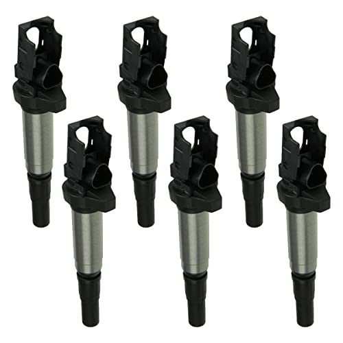 NGK Set 6 Ignition Coils Pencil Distributorless for BMW E36 E46 E72 E82 E90 L6