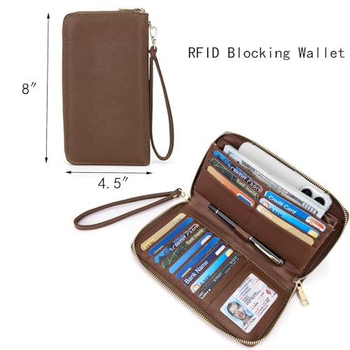 Tote Handbags for Women Purse and Wallet Set Large Shoulder Work Bags Satchel Purses Brown by Idesort - Used condition - Image 3