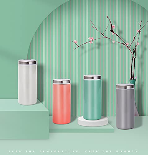 230ml Mini Vacuum Flask - Insulated Coffee Cups with Reusable Leak-Proof Lids, Portable & Eco-Friendly Travel Mugs in Blue - Image 8