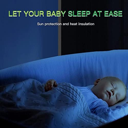 Upgraded Portable Blackout Blind, 300x150cm Temporary Blackout Blinds for Windows, Blackout Curtains for Baby Nursery Kids Bedroom Travel Use, No Drill Cut to Size to Stick On Window