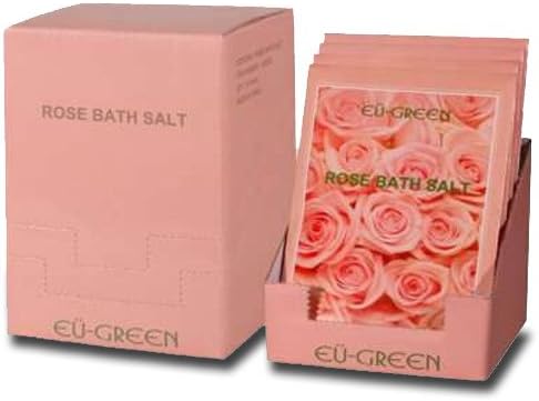 Royal Massage Sales de baño minerales de sal marina natural (paquetes de 2.82 oz x 10) - Rosa