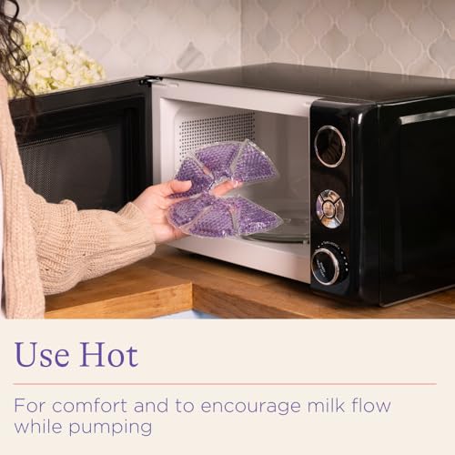 lansinoh breast therapy packs hot and cold breast-pads with 2 soft covers postpartum essentials for nipple pain relief mastitis engorgement support for breastfeeding and pump aid 2 pack