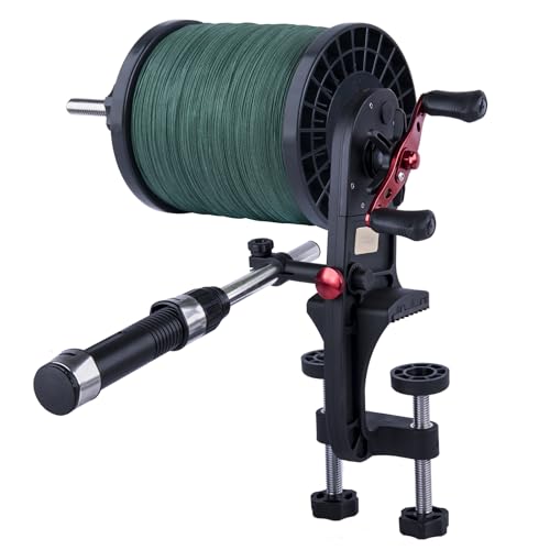 Goture Fishing Line Spooler Winder Machine, Unwinding Function Reel Spooler Fishing Line Winder Spooler Machine Spooling Station System, Fishing Reel Winder Spinning Cast Trolling Reel