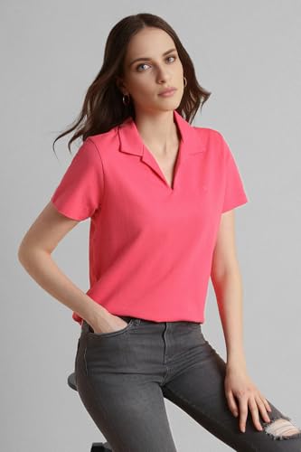 Image of Van Heusen Women's Solid Regular Fit T-Shirt