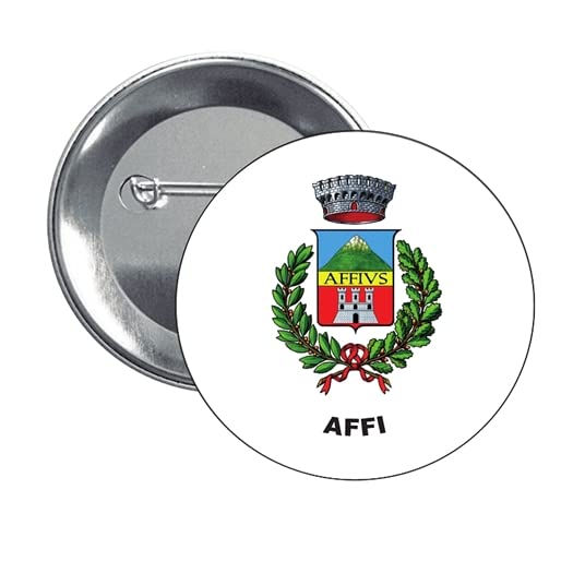 BUTTON . AFFI ARMORIAL EMBLEM - VERONA - ITALY