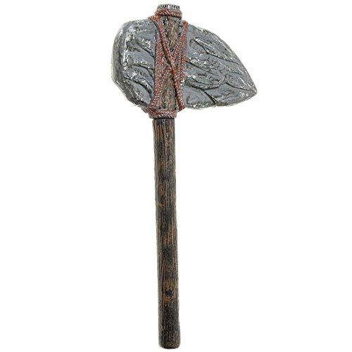 NET TOYS Hache en Pierre Hache de l'âge de Pierre Hache âge de Pierre haches Hachoir préhistoire haches Imitation d'arme Accessoires déguisement Homme préhistorique Homme de Néandertal Carnaval