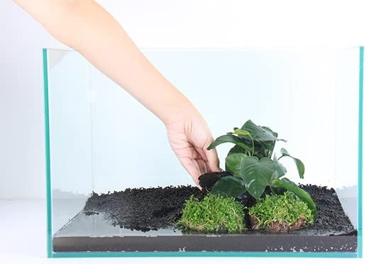 SANSEFERO® Aquarium Black Soil for Fish Tank Plants, Aqua Soil for Fish Tank, Aquarium Substrate Plant Soil for Fish Tank (5 kg =5 Litre = Pack of 1)