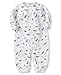 kissy kissy Baby Boys Aviators Print Convertible Nightgown, White, Small